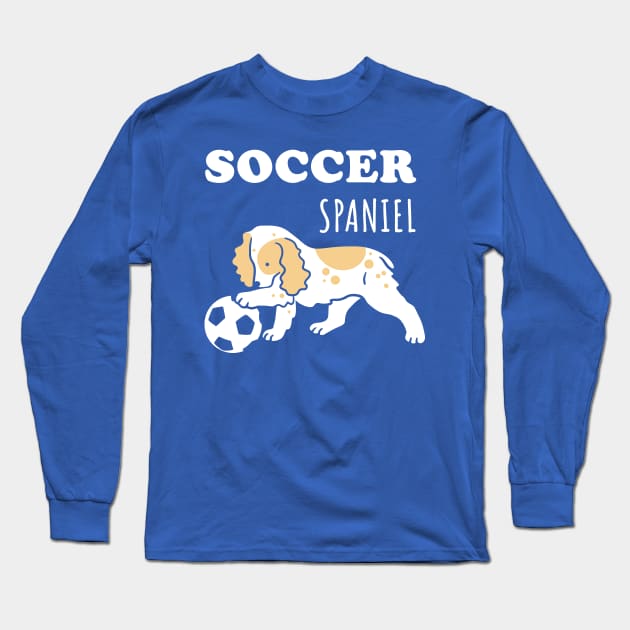 Soccer Spaniel Long Sleeve T-Shirt by Wlaurence